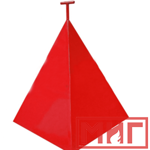 Фото 16 - Пожарная пирамида для пожарного гидранта 750x750x900 (Трехгранная).